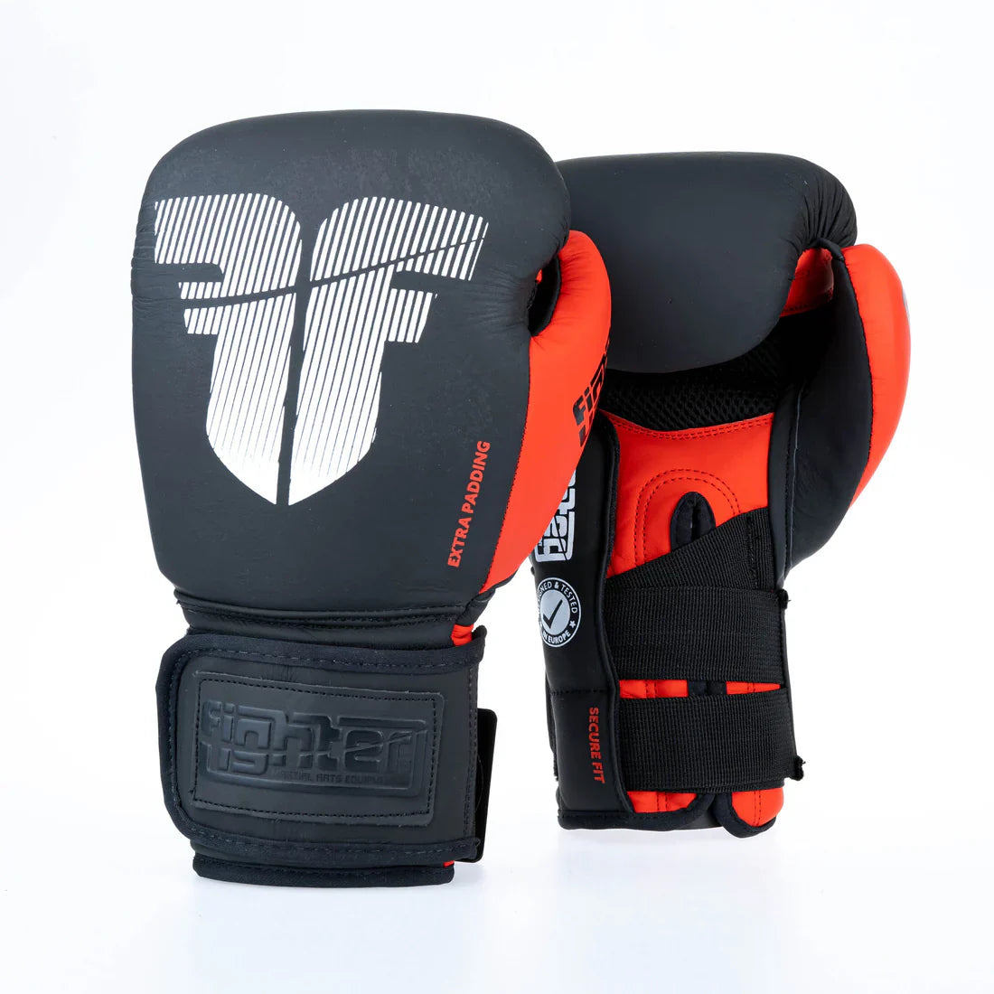 Fighter Boxing Hansker Secure Fit - black/red - MARCATCMBT